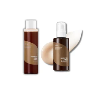 Green Tea Glow Kit – Fuktgivande toner & emulsion med grönt te